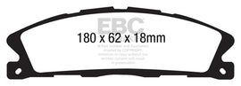 EBC DP41886R Yellowstuff Front Brake Pads for 2013-2015 Ford Explorer and Ford Flex