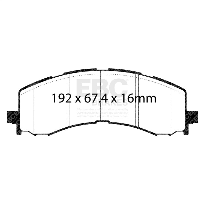 EBC Yellowstuff Front Brake Pads DP43141R for 2021–2022 Ford F-150