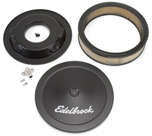 Load image into Gallery viewer, Edelbrock Part #1223 Triple Chrome Round Air Cleaner for 5-1/8" Carburetors