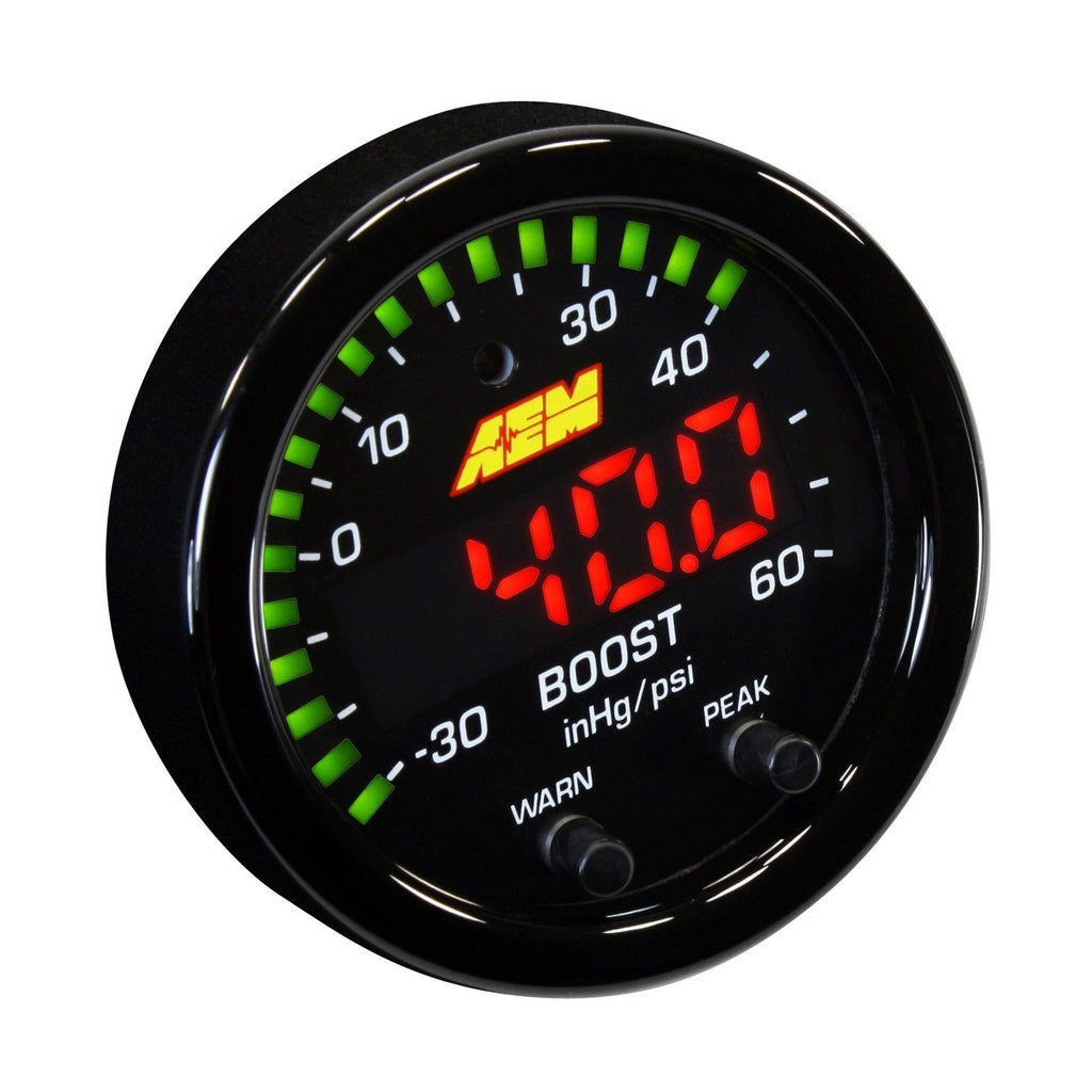 AEM - X-Series Boost Pressure Gauge Kit - 30-0308