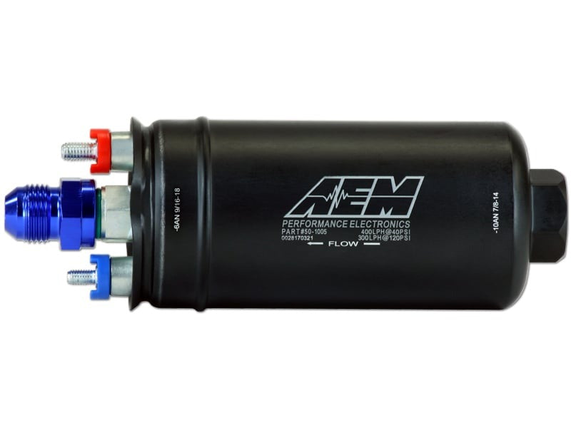 AEM - 400LPH (AN) Inline High Flow Fuel Pump - 50-1005