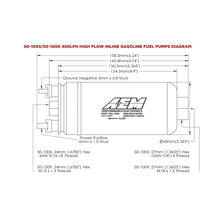 Load image into Gallery viewer, AEM - 400LPH (Metric) Inline High Flow Fuel Pump - 50-1009