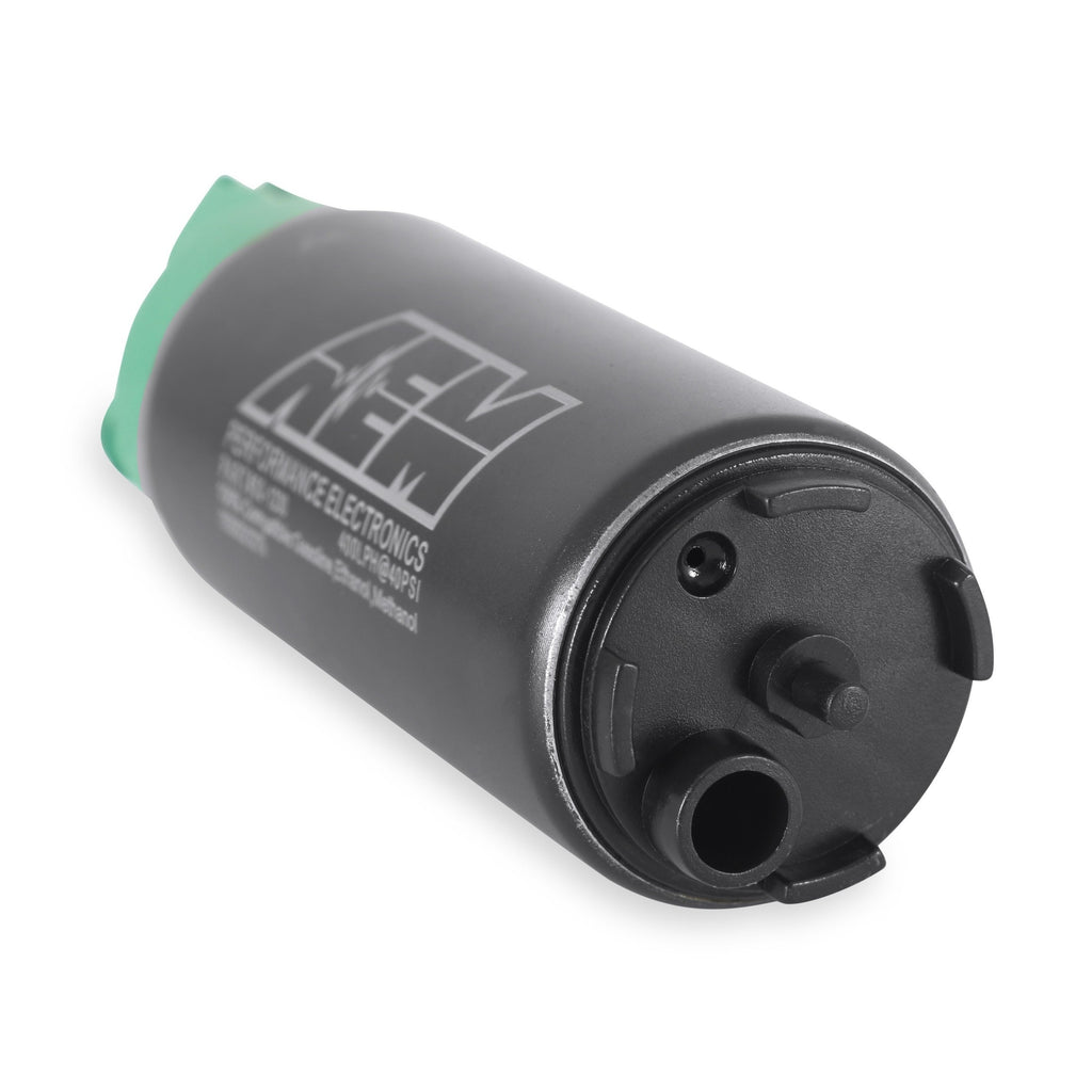 AEM - 400LPH E85-COMPATIBLE HI FLOW IN-TANK FUEL PUMP - DOUBLE BARB - 50-1230