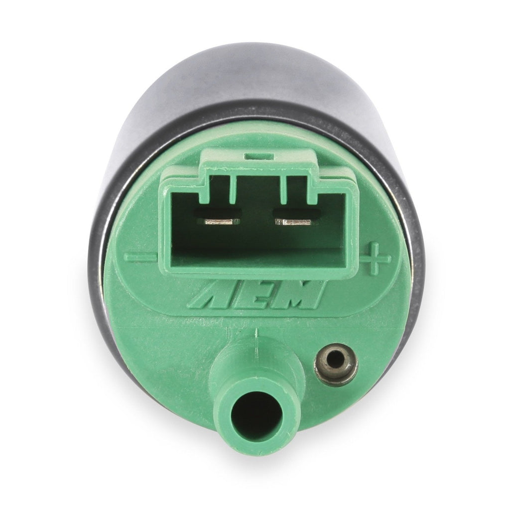 AEM - 400LPH E85-COMPATIBLE HI FLOW IN-TANK FUEL PUMP - SINGLE BARB - 50-1235