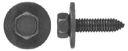 25 Pcs Black Hex Head Body Bolts - 3/8-16 x 1 1/2" 9/16" Hex Head