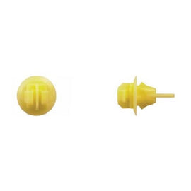 MAIN ST COLLECTIVE 10 Pcs Yellow Nylon Moulding Clips 9mm Hole, 17mm Stem, 17mm Head – Car Fender & Wheel Flare Retainers, Ideal Automotive Fasteners for Toyota, Bumper & Panel Repair