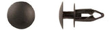 Black Nylon Push Type Ret 9mm Hole 20mm Head 21mm Stem