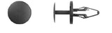 Black Nylon Push Type Ret 6.5mm Hole Size 20mm Stem