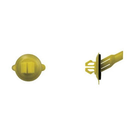 MAIN ST COLLECTIVE 10Pcs Yellow Nylon Moulding Clips – 8mm Hole, 20mm Stem, 18mm Head, Push-Type Fender, Bumper Retainers and Automotive Panels Compatible with Lexus #75394-60060