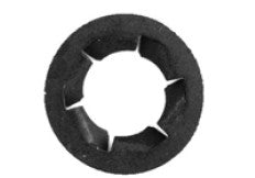 50Pcs Black Push On Bolt Retainers - 12 x 1.75mm Screw 21.4mm O.D.