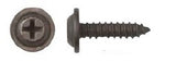 50 Pcs Black Flat Top Phil Screws - 10 x 1