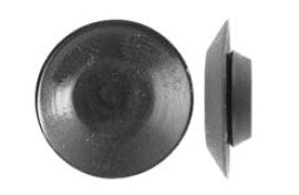 100Pcs Black Plastic Flush Hole Plugs - 1/2" Hole Size 7/8" Hd O.D.