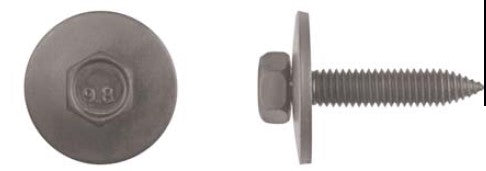 50Pcs Black Phosphate Hex Body Bolts - 6-1.00x30mm 10mm Hx 24mm