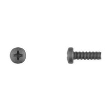 Load image into Gallery viewer, 50 Pcs Black License Plate Screws - 6-1.00x20mm Phillips Pan Head