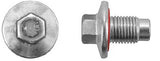 2Pcs Zinc Oil Drain Plug W/Gasket - 14-1.50 x 20mm 13mm Hex Size