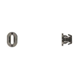 50Pcs Black Nylon Front Fender Nuts - #6 Screw Size 8.5mm Stem Lgth