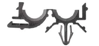 25Pcs Black Nylon Routing Clips - 13/32" ID 19/32" OD Loom