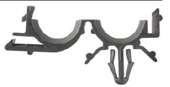 25pcs Black Nylon Routing Clips - 1/2" ID 11/16" OD Loom