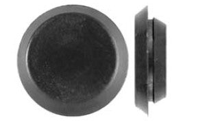 100Pcs Black Plastic Flush Hole Plugs - 3/8" Hole Size 3/4" Hd O.D.