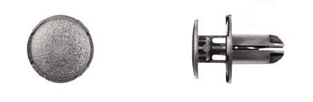 Black Nylon Fender Liner Ret 8mm Hole 14mm Stem Length