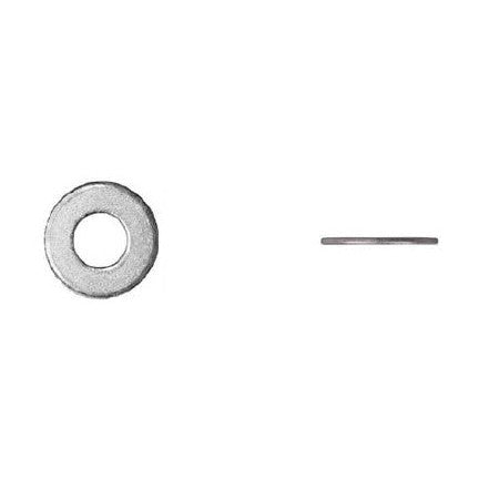 MAIN ST COLLECTIVE 100Pcs Zinc Finish Flat Washers - 5/16" USS, 3/8" Inside, & 7/8" Outside Diameter, Automotive & Mechanical Fasteners, Washer Assortment for Screws and Car Accessories