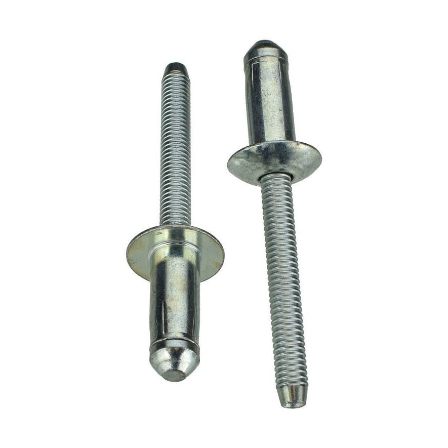 10 Pcs All-Steel Ford F-150 Pop Rivets – 6.3 mm Dia × 13 mm Flange