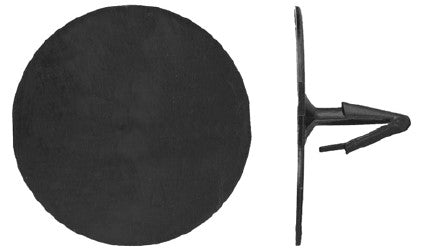 50Pcs Black Nylon Hood Insul. Ret - 1/4" Hole Size 1 3/4" Hd Dia.