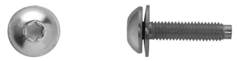 25Pcs Chrome Outside Mirror Bolts - 6-1.00 x 26mm 16mm Washer