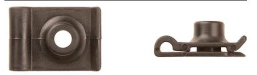 15Pcs Black Nylon "U' Nuts - 14 Screw Size  P.R. Up to 1mm