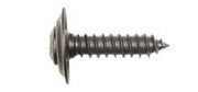 100Pcs Black Sems Trim Screws - 8 x 1" #6 Hd Phil Oval Hd