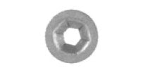 100Pcs Zinc Finish Push On Retainers - 1/8" Stud Size 3/8" Flange