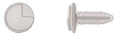 100Pcs Natural Nylon Door Panel Ret - 7mm Hole 17mm Hd 25mm Stem