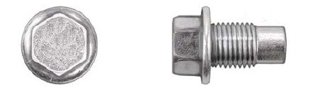5Pcs Zinc Oil Drain Plugs W/Sealer - 12-1.25 x 17mm 14mm Hex Size