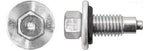 2Pcs Oil Drain Plug W/Rubber Gasket - 12-1.75 x 30mm 13mm Hex Size