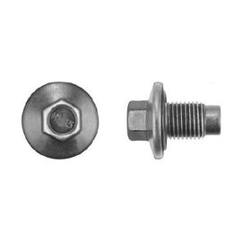 2Pcs Oil Drain Plug W/Rubber Gasket - 14-1.50 x 20mm 13mm Hex Size