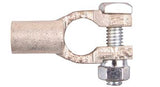 2Pcs Straight Battery Terminals - 1-2 Gauge Positive