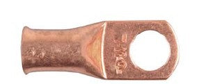 10Pcs Copper Battery Cable Lugs - 4 Gauge 1/4" Stud Size