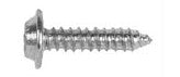 100Pcs Zinc Flat Top Trim Screws - 8 x 1/2" 13/32" O.D. Washer