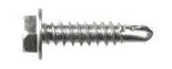 100Pcs Zinc Ind Hex Head Tek Screws - 10 x 3/4