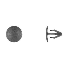 Load image into Gallery viewer, 100Pcs Black Nylon Weatherstrip Ret - 4.5mm Hole Size 12mm Stem