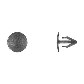 100Pcs Black Nylon Weatherstrip Ret - 4.5mm Hole Size 12mm Stem