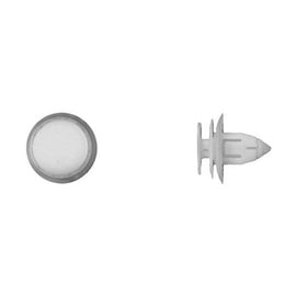 50Pcs White Nylon Door Panel Ret - 9.5mm Hole 15mm Hd 14mm Stem