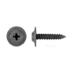 100 Pcs Black Flat Top Phillips Trim Screws – #8 × 1