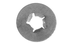 50Pcs Zinc Bumper Strip Retainers - 8-1.25mm  Flange 24mm O.D.