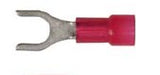 25Pcs Red Nylon 22-18 WireTerminal - #10 Stud Size Spade Type