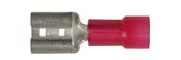 25Pcs Red Nylon 22-18 WireTerminal - 1/4" Tab Size Female Spade