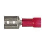 25Pcs Red Nylon 22-18 WireTerminal - 1/4