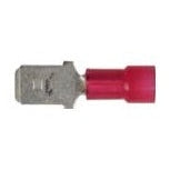 25Pcs Red Nylon 22-18 WireTerminal - 1/4