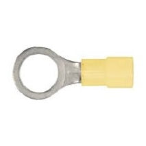 25Pcs Yellow Nylon 12-10 Terminal - 3/8
