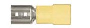 25Pcs Yellow Nylon 12-10 Terminal - 1/4" Spade Female Type